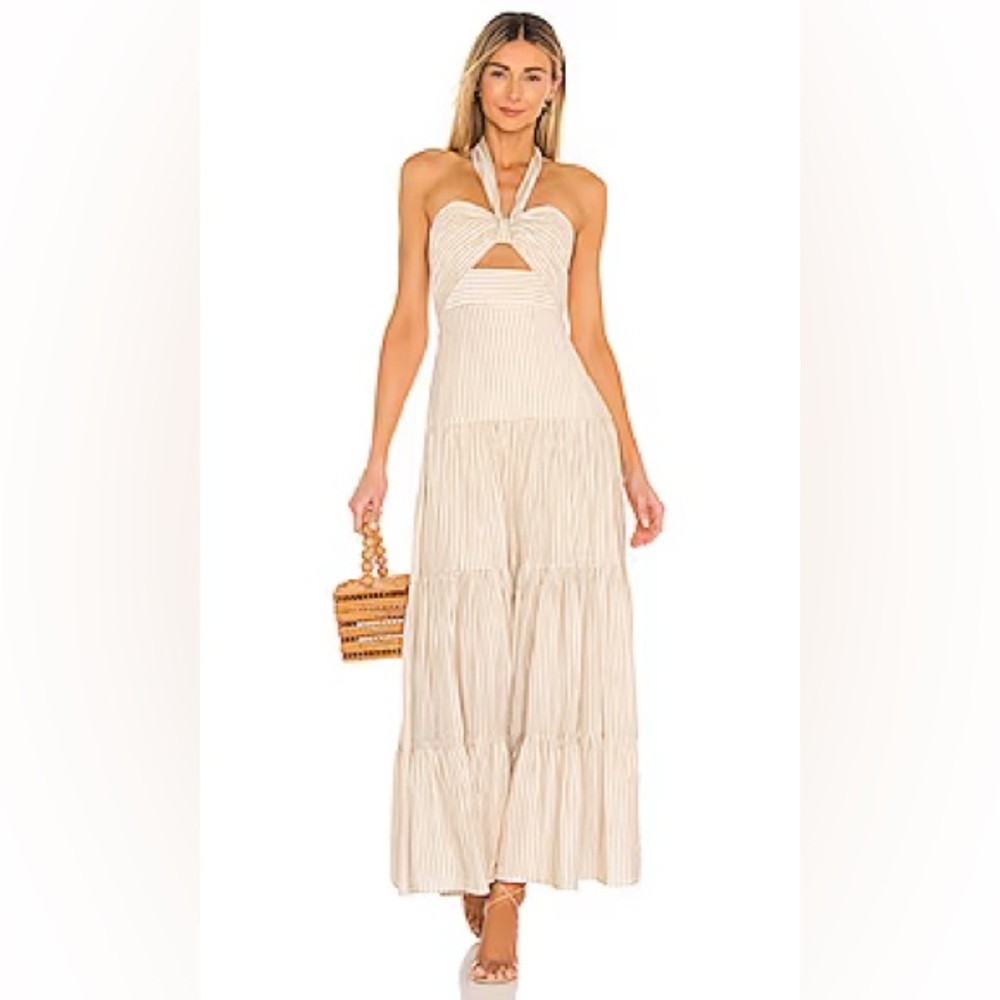 Significant Other Tuscany maxi plaid printed maxi dress